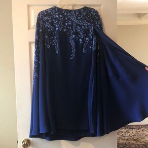 NWOT Tadashi Shoji Cape Dress